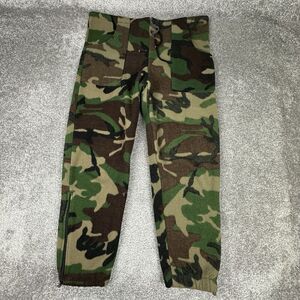 Famous Trails Polarfleece Sweatpants Mens XXL(40x30) Camo Green Brown Y2K 90's